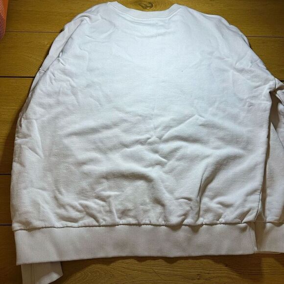 Allsaints textured animal print pullover sweatshirt large - Picture 7 of 9